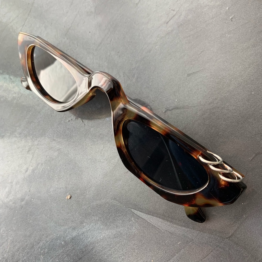 Pierced Tortoiseshell Sunglasses